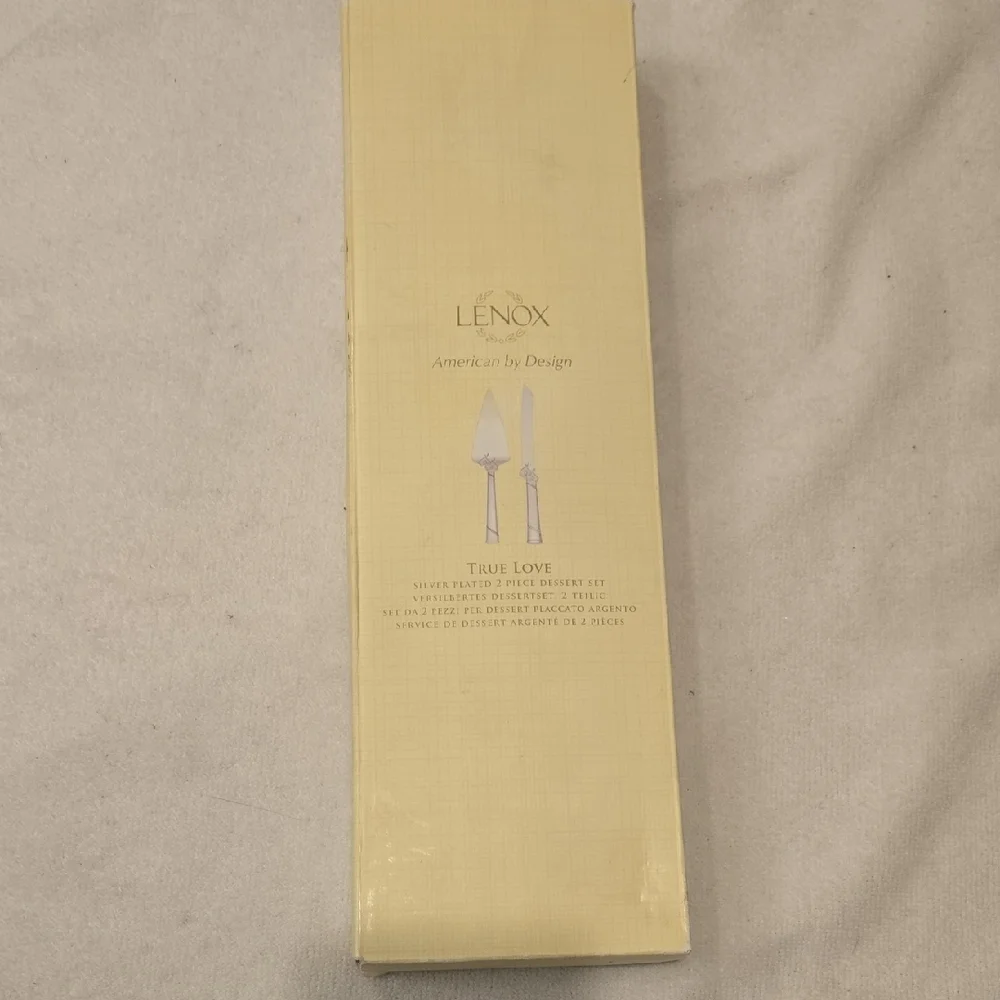 ​Lenox True Love Silver-Plated Cake Knife & Server Set - Read Description